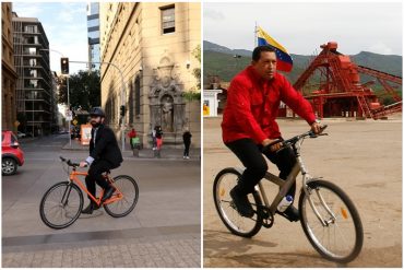 “Típico de comunistas”: al presidente chileno le dio por llegar en bicicleta al Palacio de la Moneda y lo compararon con Chávez y Maduro (+Video y memes)