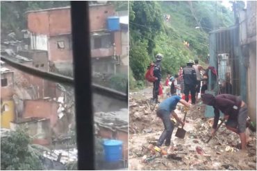 Reportan deslizamientos de tierra en el barrio El Limón de la carretera Caracas-La Guaira este #10Nov producto de las lluvias (+Video)