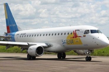 Aerolínea colombiana Satena confirmó el primer vuelo entre Bogotá y Caracas este #9Nov como “demostración del reinicio pleno de las operaciones”