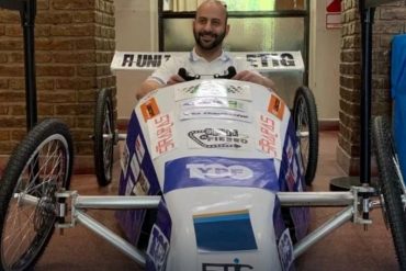 Ingeniero venezolano diseñó un carro eléctrico para una competencia en Argentina