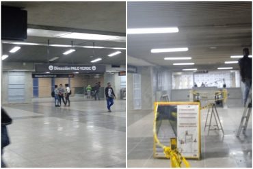 “Cosa espantosa”: sustituyeron cerámicas de la estación del Metro de Capitolio por láminas de aluminio (+Reacciones) (+Fotos)