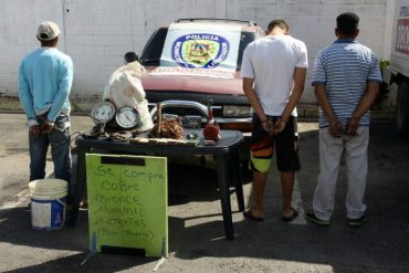 Detenido un capitán del Ejército en Puerto Cabello por transportar más de 200 kg de cobre