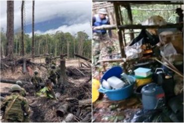 Desmantelan otro campamento de minería ilegal en Canaima