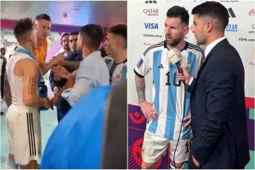 Lo que no se vio del tenso momento y encontronazo de Messi con Weghorst en el túnel de vestuario tras finalizar el partido (+Video)