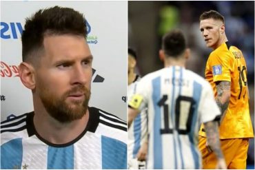 “¿Qué mirás bobo?”: la reacción en caliente de Messi con el neerlandés Weghorst y el motivo que desencadenó su furia (+Video)