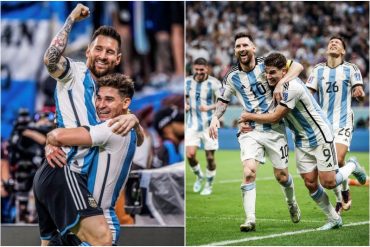 La foto de Messi junto a Julián Álvarez cuando era un niño: el joven marcó dos goles en el juego que clasificó a Argentina a la final de Qatar