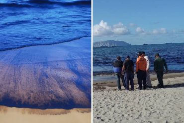 Anuncian el cierre de varias playas en Lechería por derrame de hidrocarburos (+Fotos)