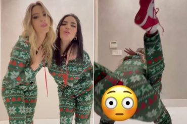 El momento en que Lele Pons tuvo un «accidente» con su traje de Navidad y se le vio todo (+Video)