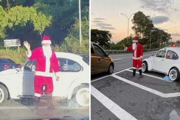 Regresa el Santa de la Cota Mil regresa para desear Feliz Navidad (+Fotos + Video)