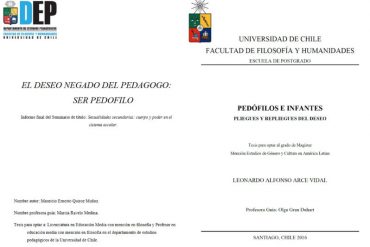 «El deseo negado del pedagogo: ser pedófilo»: Escándalo en Chile por aprobación de tesis a favor de la pedofilia