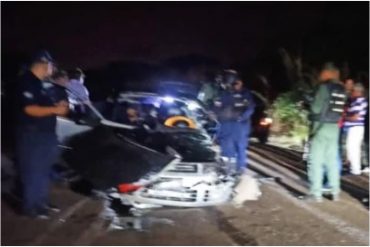 Accidente de tránsito en Guárico dejó un muerto y dos policías heridos