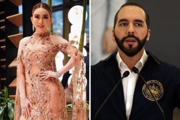 “El presidente está muy guapo”: La nueva dueña del Miss Universo le lanzó flores a Bukele (+Video)