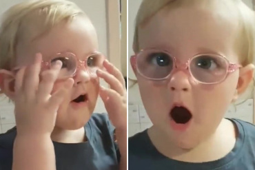 Niña usó lentes por primera vez y su reacción al ver claramente se hizo viral (+Video)