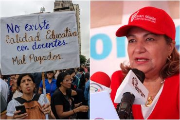 Exigen la renuncia de la chavista Yelitze Santaella: docentes advierten que irán a paro nacional ante la falta de condiciones para el regreso a clases (+Videos)