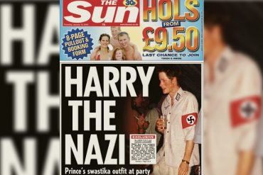 El príncipe Harry acusó a su hermano William y a Kate Middleton de inducirlo a usar un disfraz nazi