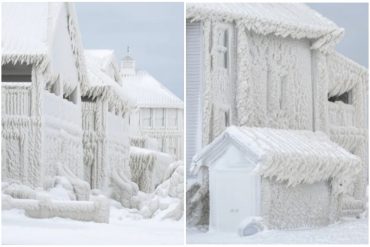 El pueblo que se congeló en Canadá por la tormenta invernal Elliot (+Fotos impresionantes)