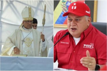 “Ahí no se salva uno”: Diosdado Cabello soltó su furia contra el monseñor Víctor Hugo Basabe y el “partido político” de la Conferencia Episcopal Venezolana (+Video)