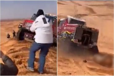 El estremecedor momento en el que un espectador italiano murió arrollado accidentalmente en el Rally Dakar de Arabia Saudita (+Video)