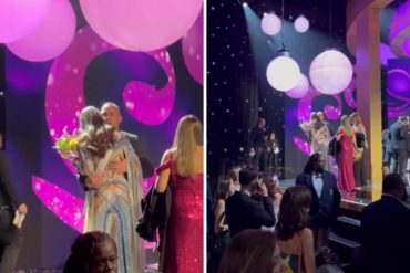 Captan el momento en que Rafael Dudamel consuela a su hija Amanda tras perder la corona en el Miss Universo (+Video)