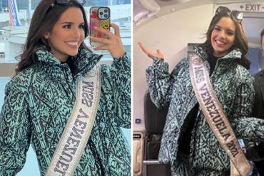 Amanda Dudamel llegó a New Orleans este #4Ene para el Miss Universo (+Fotos)