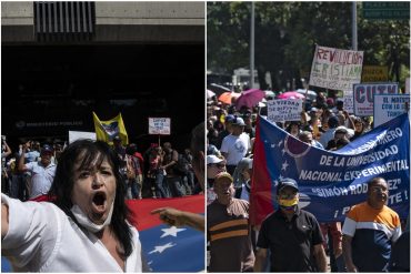 “¡Lo que quiero es que me paguen en divisas!”: miles de docentes no se frenaron por amenazas y salieron a las calles para exigir mejoras salariales