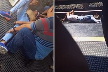 Rescatan un joven en el Metro de Caracas después de lanzarse a los rieles en la estación Agua Salud (+Videos)