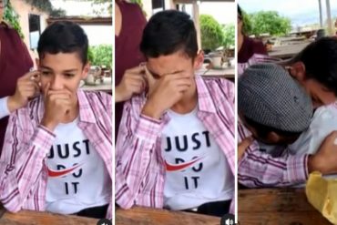 No aguantó el llanto: la emotiva reacción de un niño en Táchira cuando le pusieron unos aparatos y escuchó por primera vez (+Video)