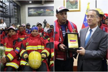 Retornan a Venezuela los 25 bomberos que ayudaron en Siria tras el devastador terremoto (+Fotos)