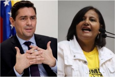 Vecchio encaró a Dinorah Figuera y le exigió asumir responsabilidad por la pérdida del control de la sede de la Embajada de Venezuela en Washington (+Video)