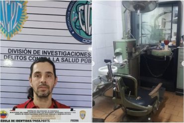 Detienen a un falso odontólogo que operaba en Caracas: usurpaba documentos e implementos de su padre fallecido