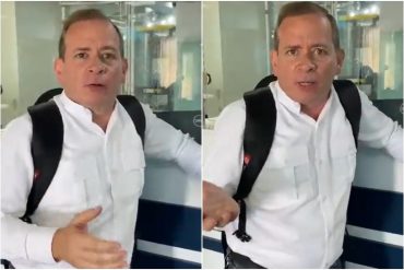 Guanipa fue retenido en el aeropuerto de Porlamar porque tiene prohibición de salida del país: “Como si estuviese haciendo un viaje internacional” (+Video)