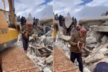 Una mujer dio a luz a su bebé en medio de las ruinas que dejó el terremoto en Turquía (+Video)