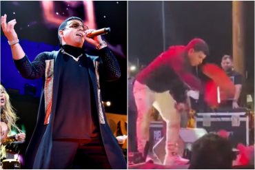 Tito El Bambino enfureció porque un fanático le insistía en entregarle una franela con propaganda política y la lanzó (+Video)