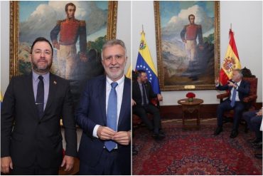 Canciller del régimen de Maduro se reunió con el Presidente del Gobierno de Canarias en su visita a Venezuela