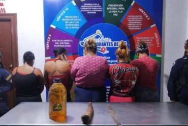 Detenidas mujeres que rociaron con gasolina a funcionarios de la policía del Zulia para evitar arresto de un familiar