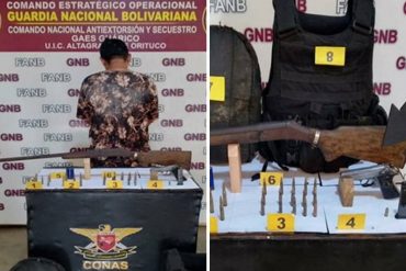 Detuvieron en Guárico a “El Renco” a un peligroso delincuente que proveía de armas al «Tren del Llano»