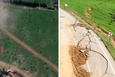 La vista aérea de la enorme grieta que se abrió tras el movimiento de las placas tectónicas en Turquía (+Video)