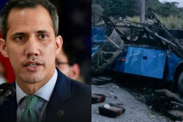 Guaidó lamentó muerte de migrantes en autobús en Panamá (viajaban 11 venezolanos)