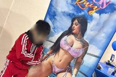 Polémica por la fiesta de un niño de 10 años cuyo motivo fue una modelo de OnlyFans (+Fotos)