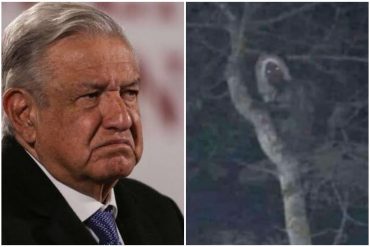 «Demente»: A López Obrador le caen encima por publicar una foto fake y asegurar que era un «duende» que captaron en las obras del Tren Maya