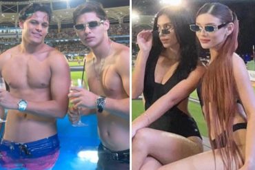 Modelos pagados: estos fueron los jóvenes que estrenaron el jacuzzi del estadio de La Guaira (+Fotos)