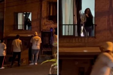 Joven decidió hacer una romántica sorpresa: dio una serenata de reguetón, pero la reacción de la mujer no fue la que esperaba (+Video)