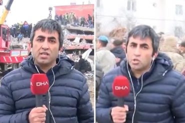 Periodista grabó el  momento de uno de los fuertes sismos registrados en Turquía (+Video)