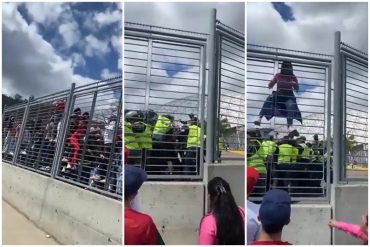 El despelote que se armó en la gran final de la Serie del Caribe en el monumental Simón Bolívar: personas treparon las rejas y se enfrentaron a policías (+Video)