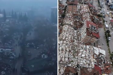 Las impactantes imágenes aéreas de la devastación en Turquía tras el terremoto (+Fotos +Videos)