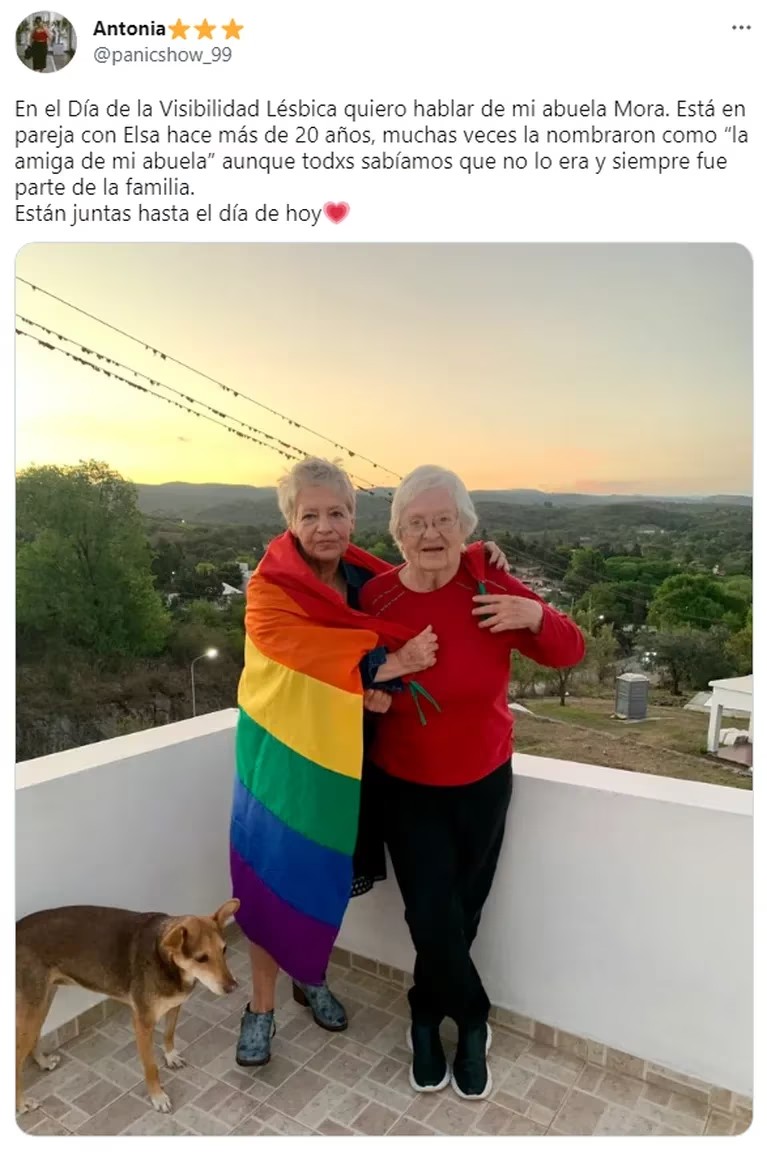 La historia de amor entre dos abuelas que conmocionó a las redes sociales:  están juntas desde hace más de 20 años