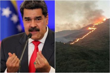 Régimen de Maduro crea un “comando” de 30.000 personas para luchar contra incendios forestales