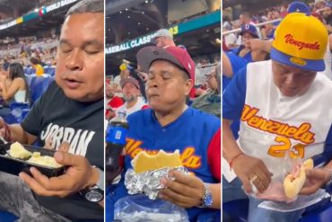 “No solo es patético, es ridículo”: JR Petare comió pan con mortadela y bollito con queso en juegos de Venezuela en el Clásico Mundial y desató la polémica (+Videos)