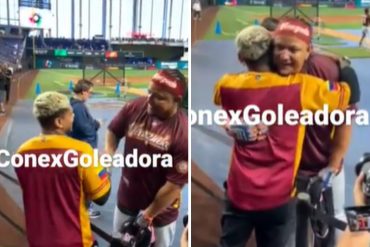 El encuentro del vinotinto Josef Martínez y Miguel Cabrera en el Clásico Mundial del Béisbol (+Video)