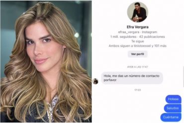 Dejaron al descubierto al ex de Marie Claire Harp: intentó contratar una página en Instagram para hacer publicaciones en contra de la animadora (+Video)